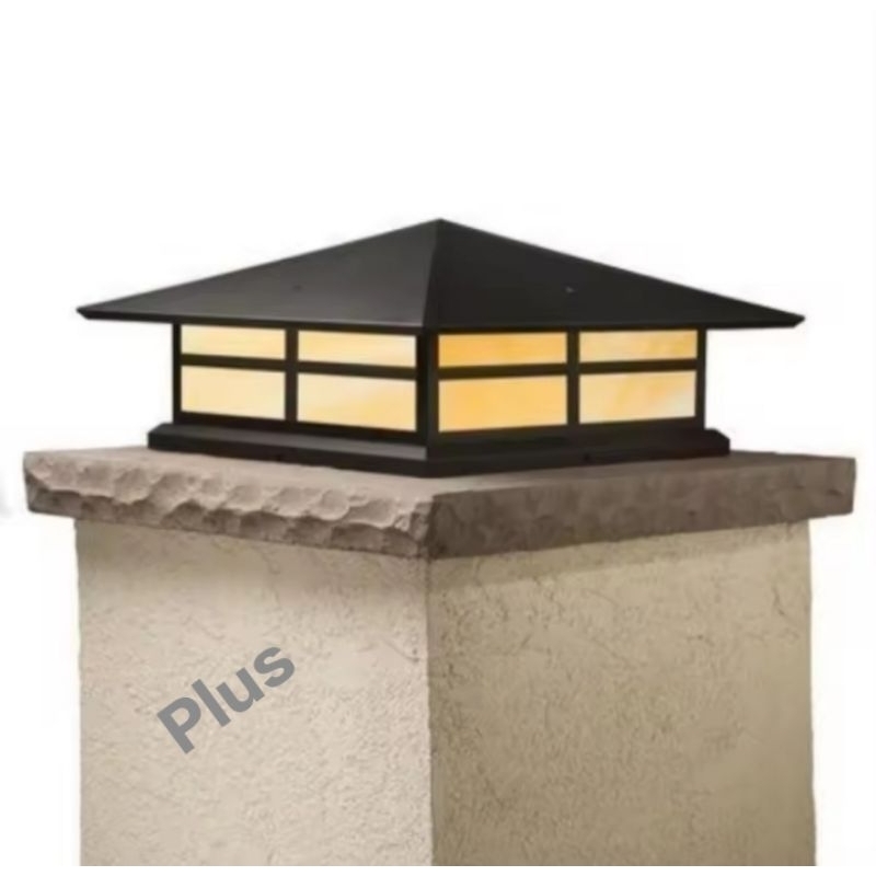 lampu pagar, lampu hias taman, pilar pagar keriling