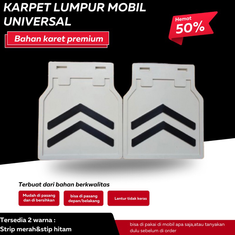 1SET SEPASANG Karpet Lumpur mobil Premium  Pick Up TEBAL Depan Belakang Karpet Lumpur L300 T120 T120