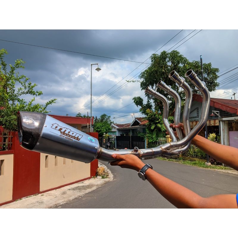 Knalpot Racing ZX25R, ZX25RR, ZX4R  Original Triton Exhaust Type Neuro Series Full System.