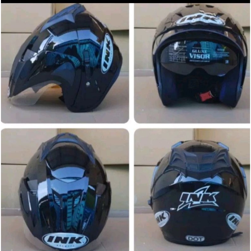 HELM INK DOUBLE VISOR SNI PRIA DAN WANITA DEWASA BEST SELLER