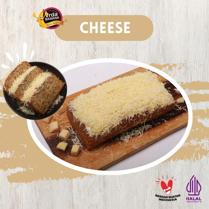 

Vrda Banana Cake Cheese - kue Bolu Pisang keju