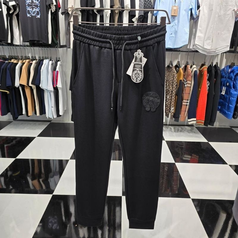 Celana Panjang Jogger Sweatpant Import Branded Chrome Hearts Pria