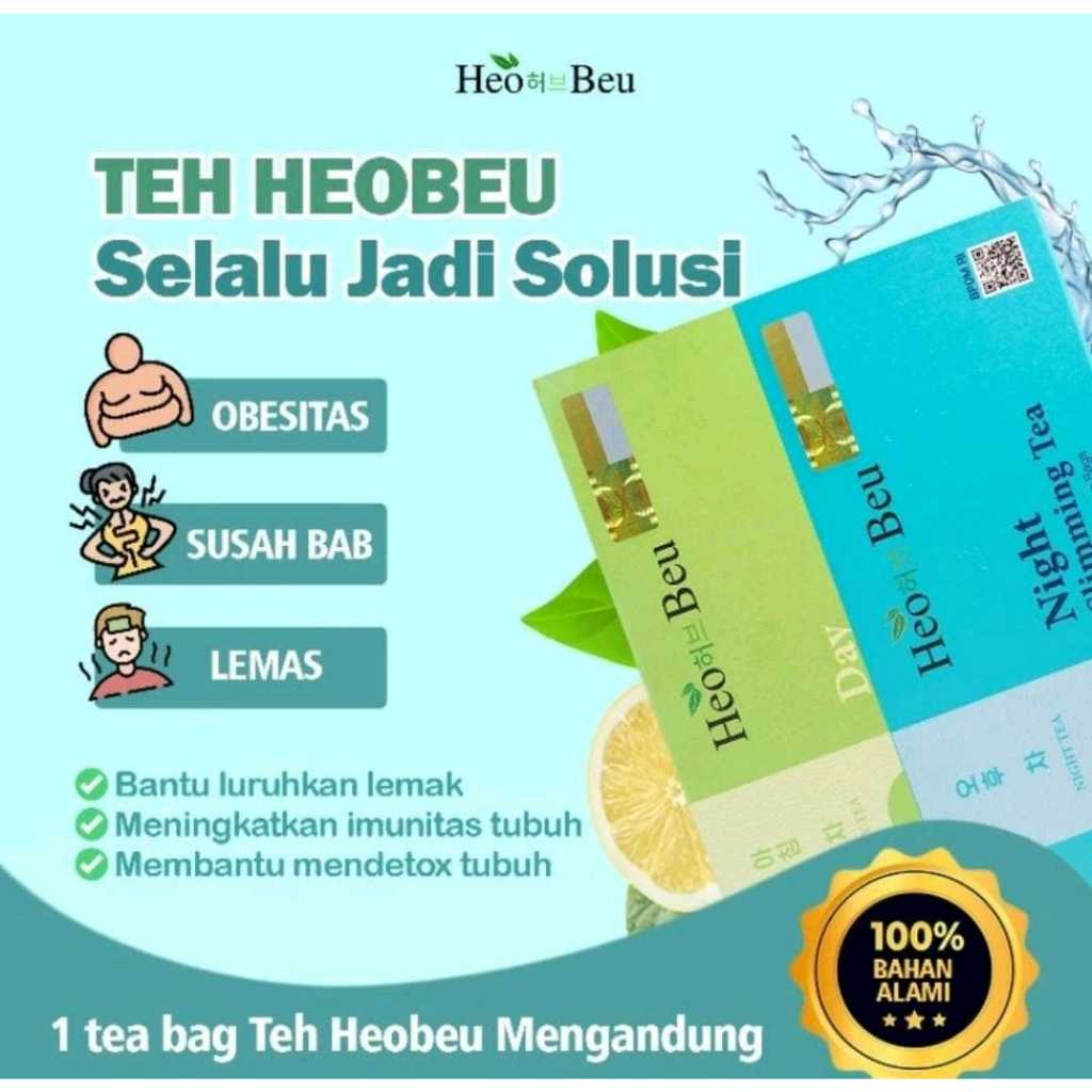 

HEO BEU SLIMMING TEA (DAY & NIGHT) - Pelangsing DetoX Terampuh BPOM