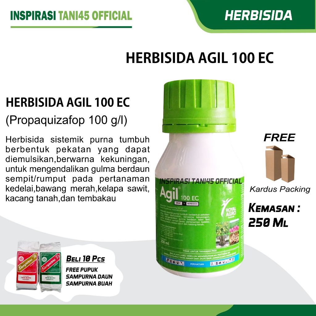 Herbisida Agil 100EC Kemasan 250ml Pembasmi Gulma Bawang Merah