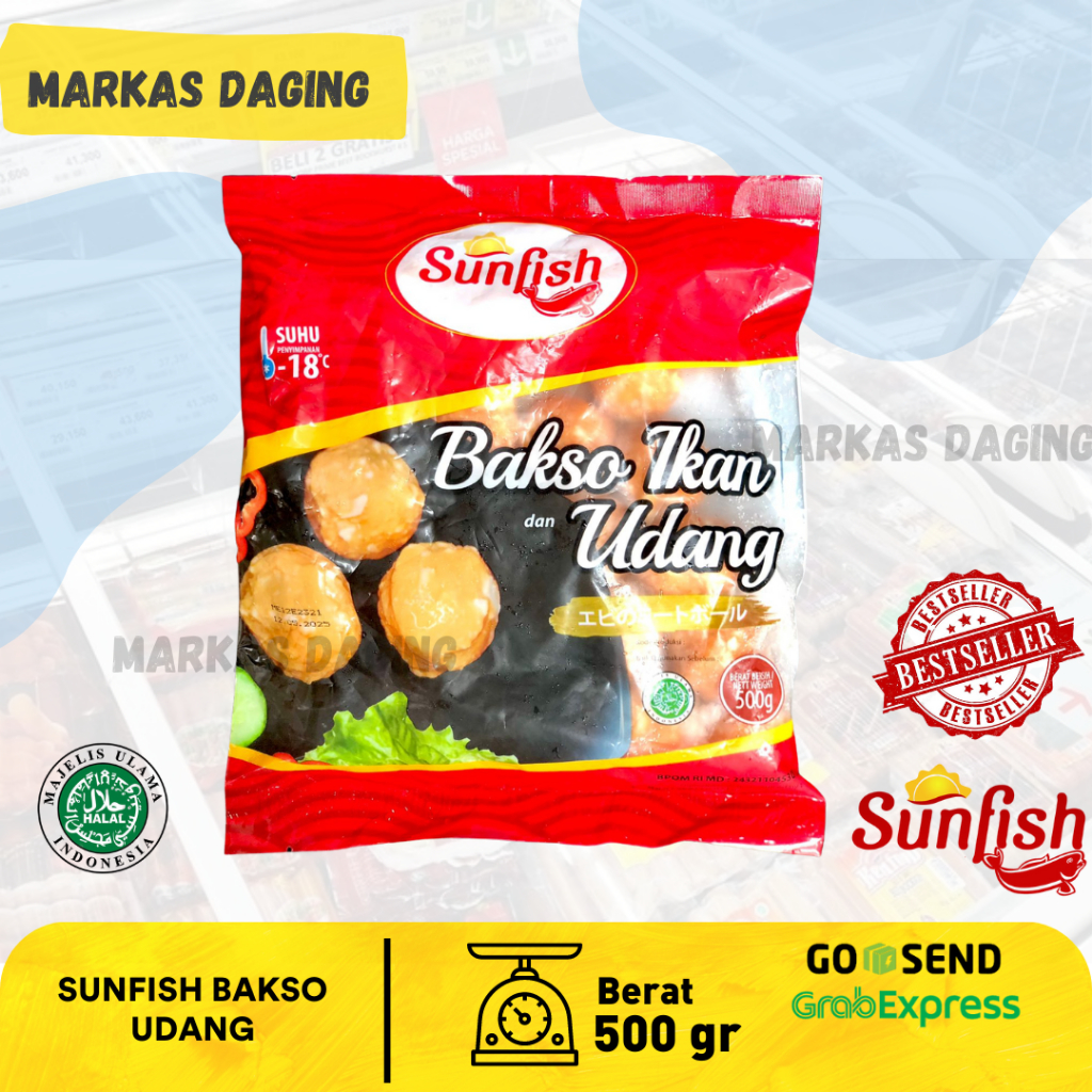 

Sunfish Bakso Udang 500gr