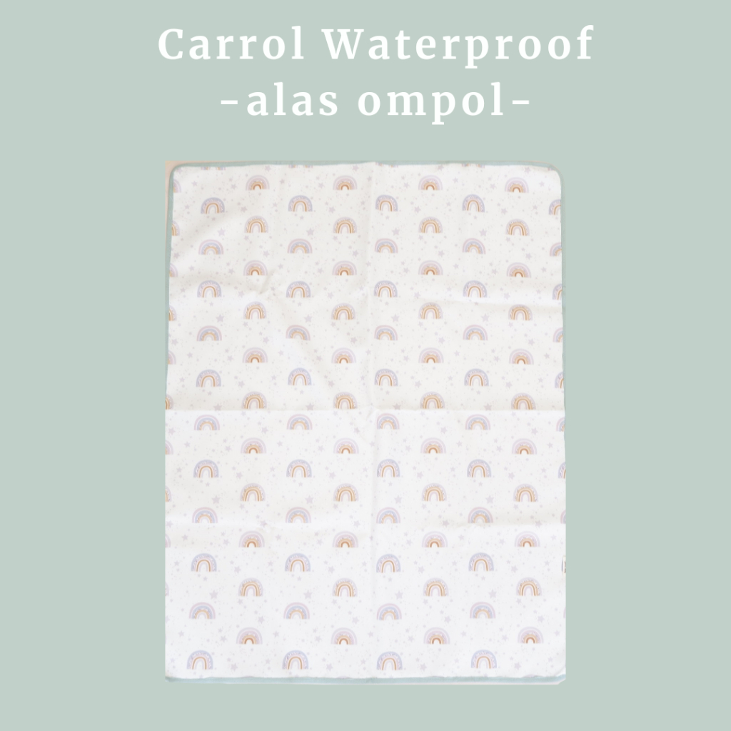 Carrol Baby Waterproof Rainbow Star - Perlak Bayi pelangi - Wonderpad baby