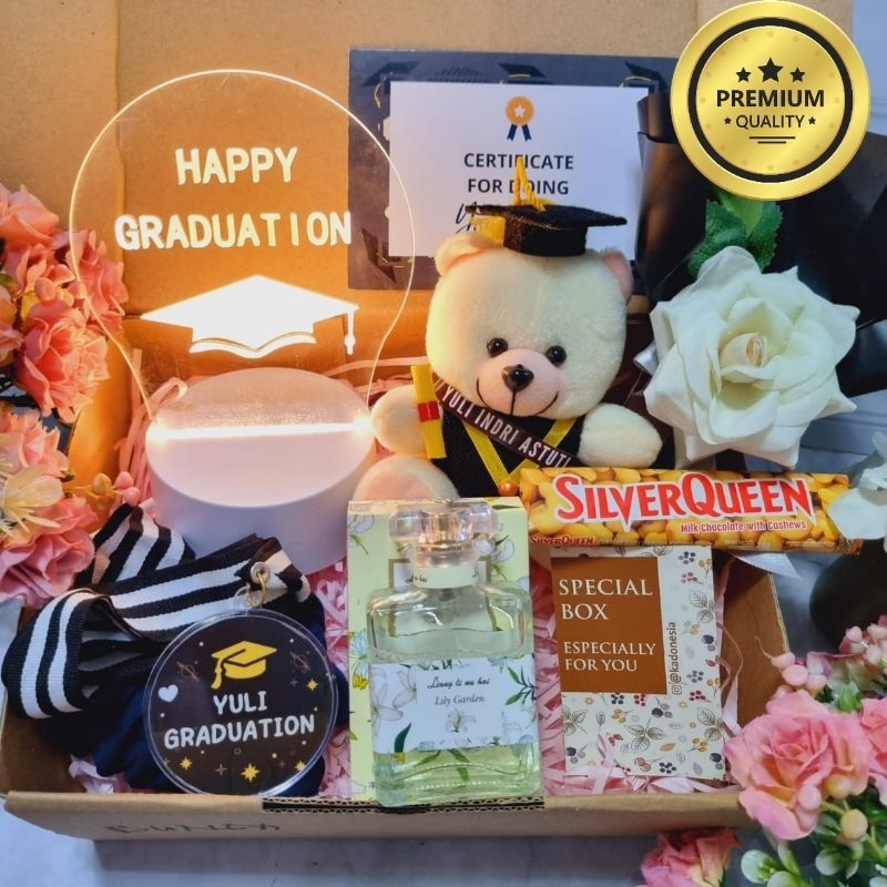 Hampers wisuda Cewek / Kado wisuda Cewek / Hadiah Wisuda Cewek ( ROSA )
