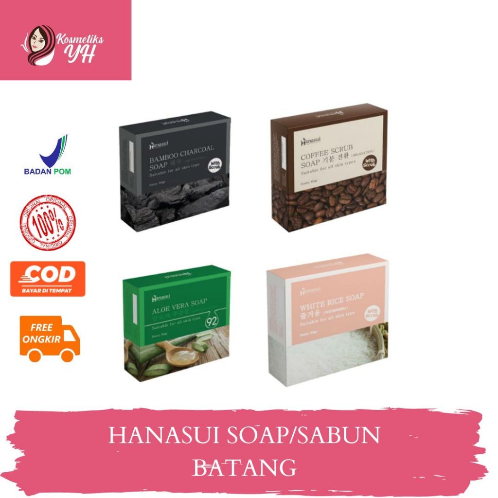 HANASUI SOAP BAR ATAU SABUN HANASUI DAN HANASUI FACIAL WASH