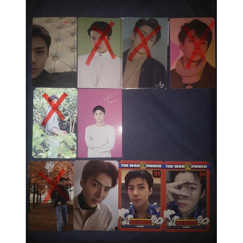 Exo Sehun pc photocard nature republic anniversary papertoy dmumt album power
