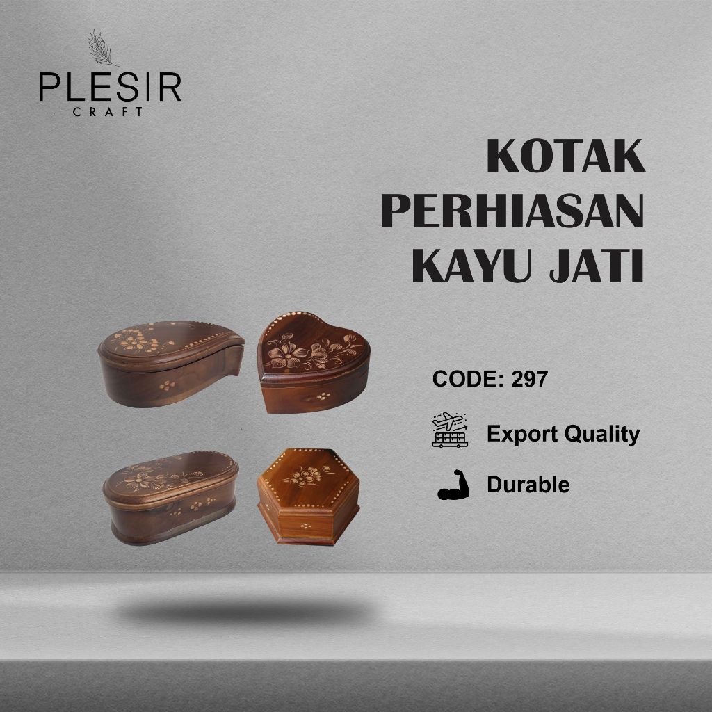 Kotak Perhiasan Kayu Jati