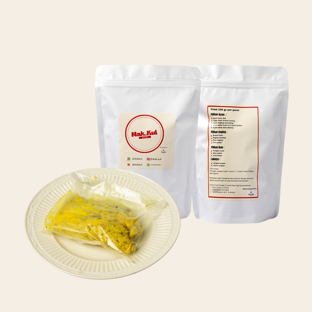 

Ayam Suir Bumbu Kuning Frozen Makkul - 250gr