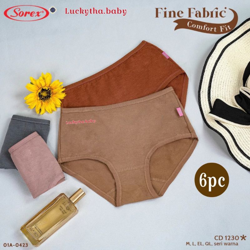 6pc, 3pc SOREX- celana dalam WANITA sorex 1230 M.L.EL.QL / CD WANITA  SOREX / celana dalam wanita / 