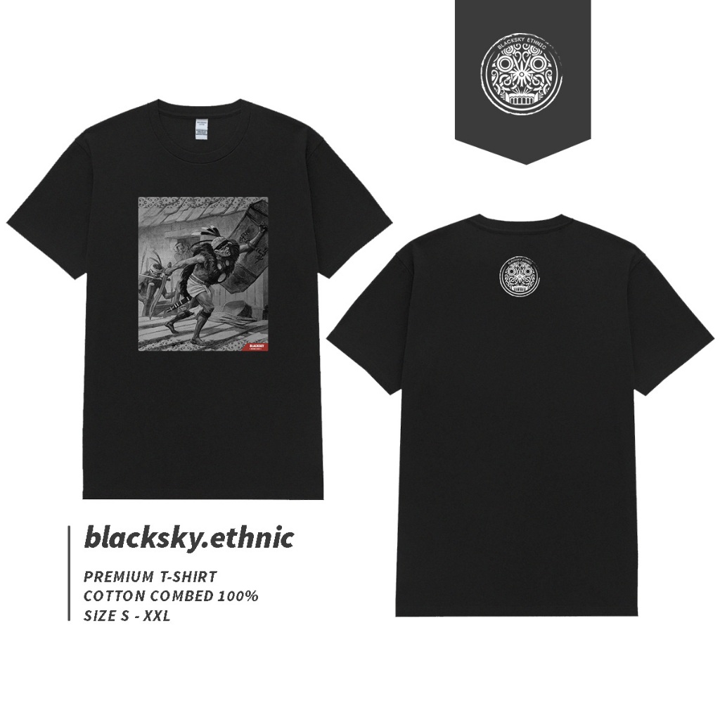 BAJU ETNIK / KAOS ETNIK BAKAYO / BAJU MOTIF DAYAK / BAJU KALIMANTAN / KAOS MOTIF / KAOS DISTRO / BAJ