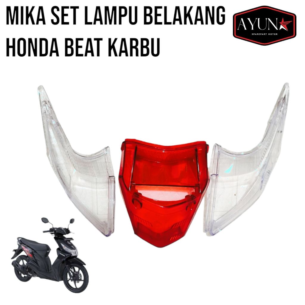 Mika lampu belakang honda beat karbu kaca lampu belakang honda beat karbu mika lampu belakang beat k