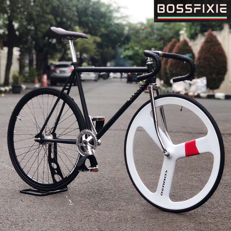 Fullbike Sepeda Fixie Diavolo Il Grande x Jayjo Windbreaker