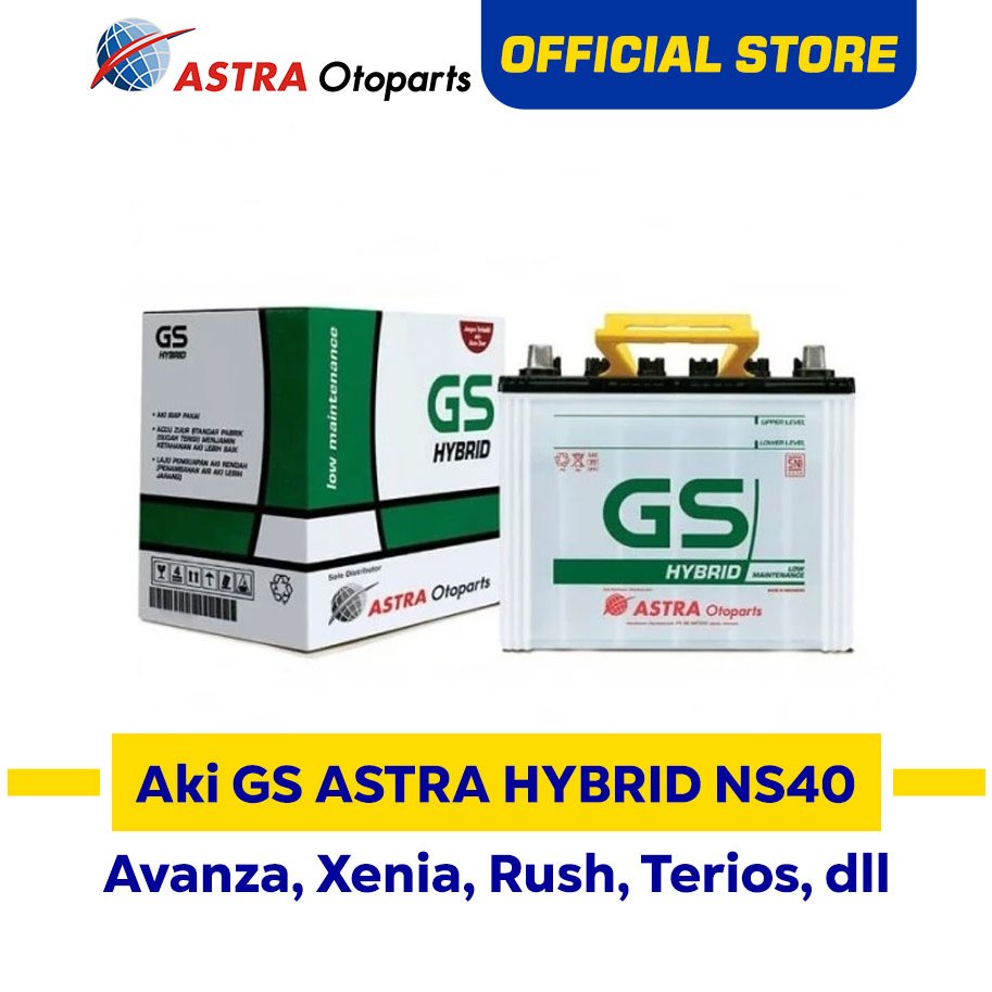GS ASTRA Hybrid NS40 Aki Mobil Avanza, Xenia, Rush, Terios, dll