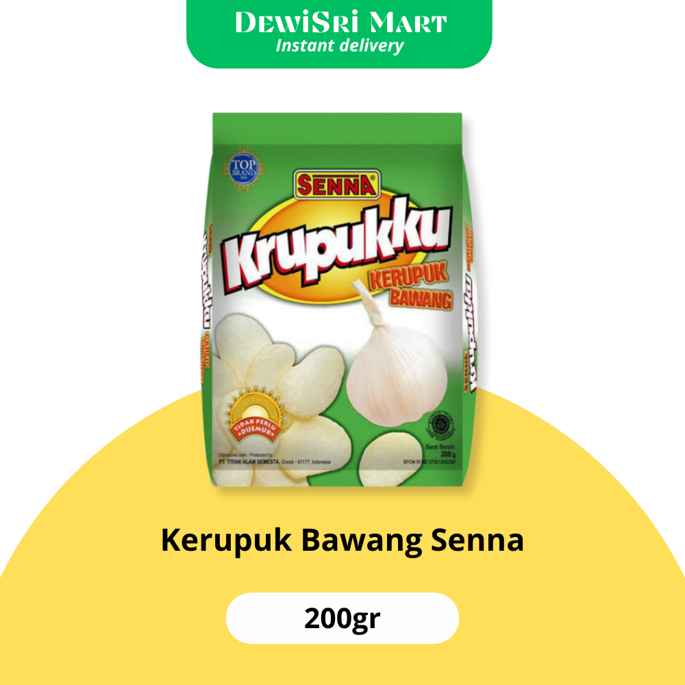 

Senna Krupuk Bawang 200gr - Dewi Sri Mart