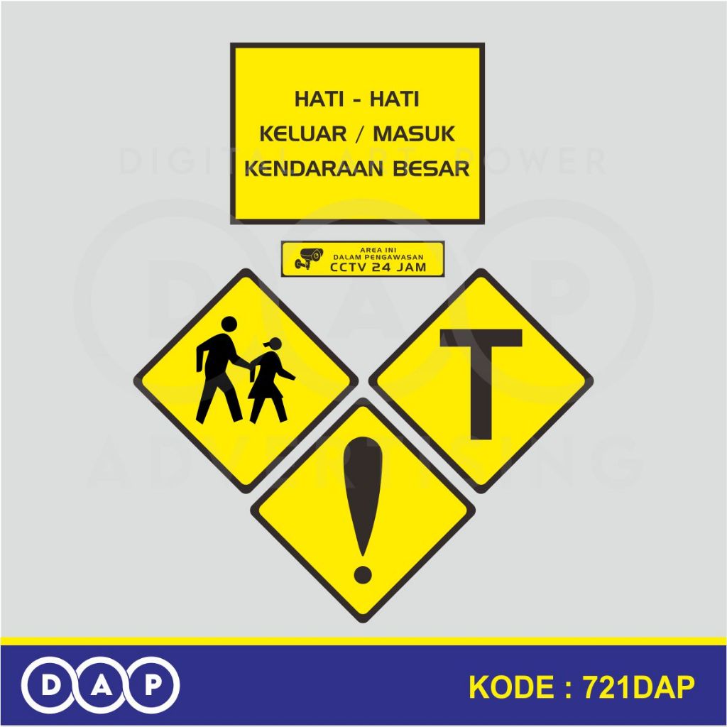 

721 - STIKER K3 SIGN - VYNIL - TERBAIK