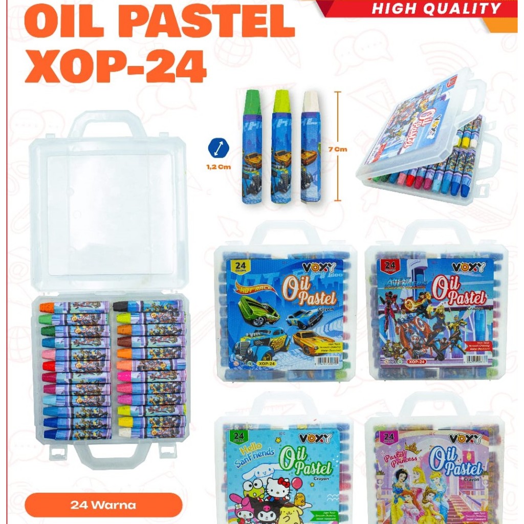 

RB CRAYON 24 WARNA/KRAYON/OIL PASTEL