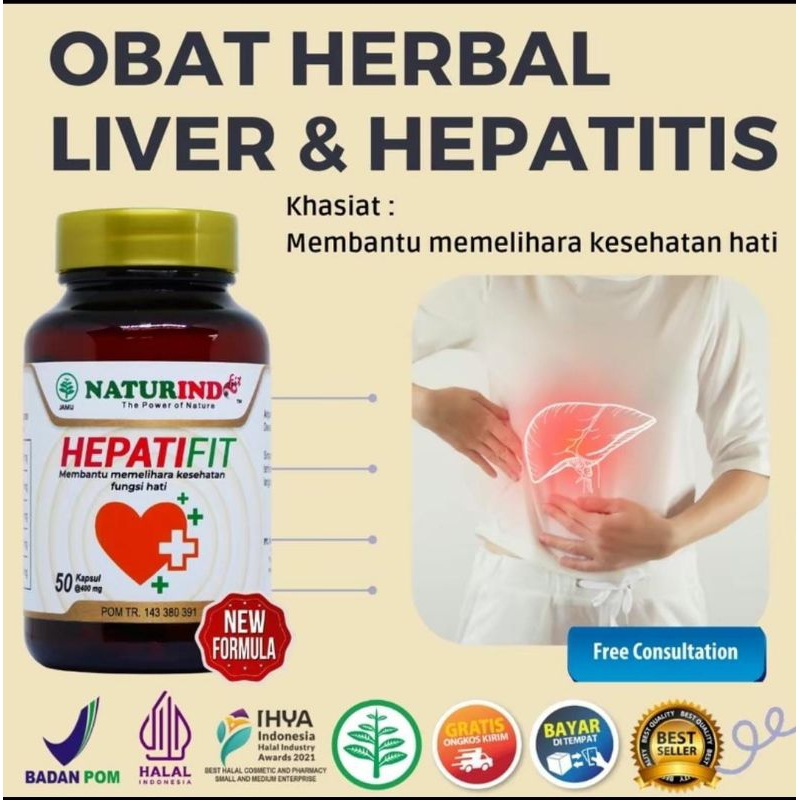 

HEPATIFIT obat untuk membantu memelihara kesehatan hati, seperti : Mengatasi liver & Hepatitis, Mengurangi prmbekakan pada hati, meningkatkan kekebalan tubuh