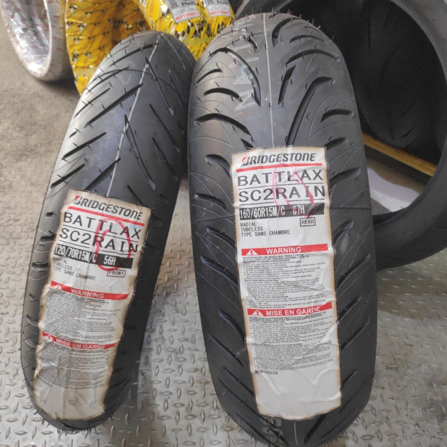 Battlax SC2 Rain Ban Tmax 120/70-15 dan 160/60-15