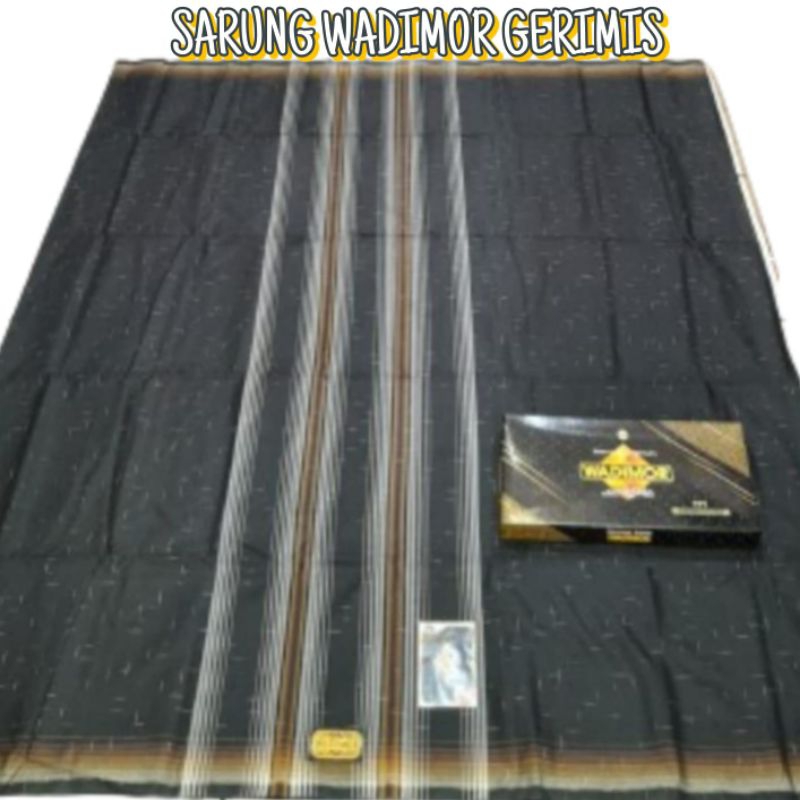 sarung tenun wadimor motif hujan gerimis