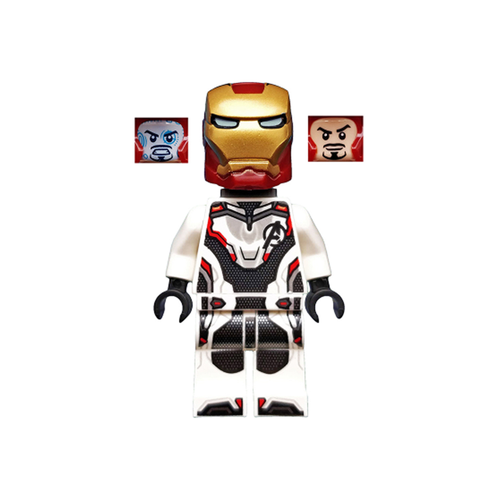 LEGO Iron Man Quantum Suit Minifigure White Jumpsuit Neck Bracket
