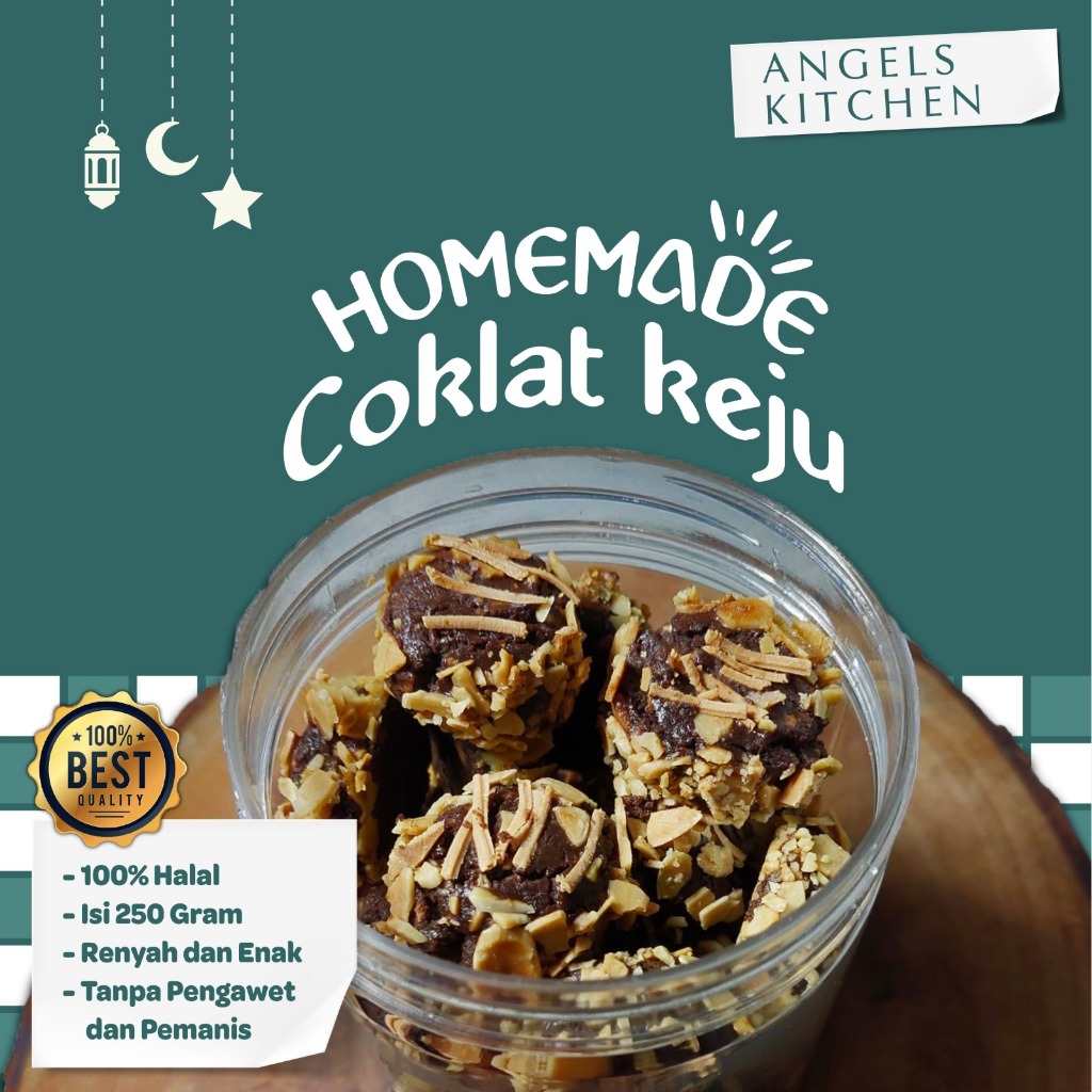 

Kue Kering Coklat Keju Premium Home Made Toples 250gr Kue Lebaran Enak