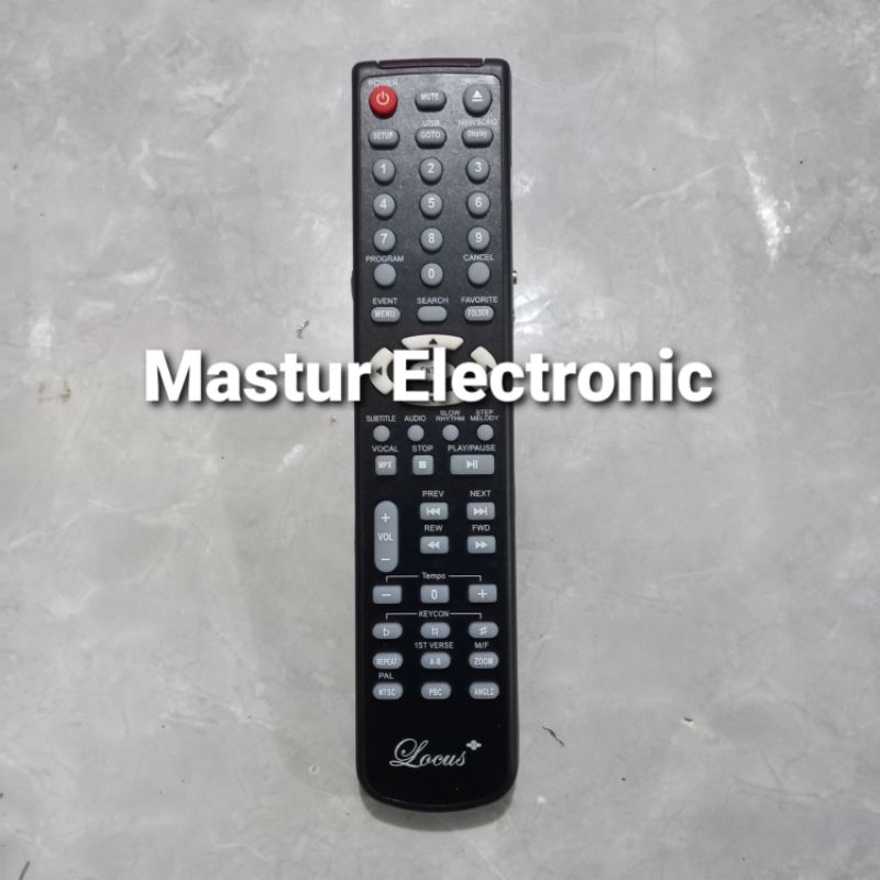 REMOTE REMOT DVD KARAOKE LOCUS LC-2000 ORIGINAL ASLI
