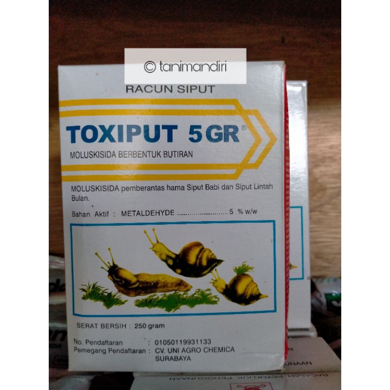 INSEKTISIDA-TOXIPUT 5Gr, untuk membasmi keong, bekicot kemasan 250gr