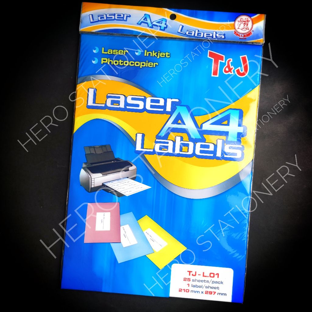 

Tom & jerry kertas print laser label A4 tom&jerry 25 lembar TJ-L01