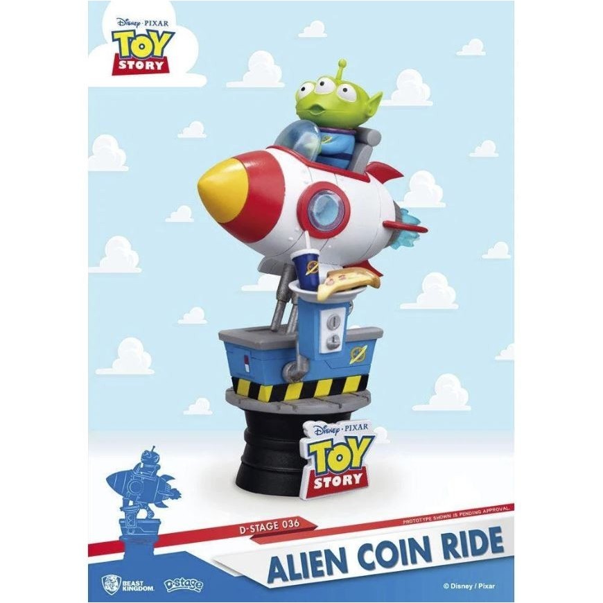 Disney Diorama Stage 036 Toy Story Alien Coin Ride Original Beast Kingdom