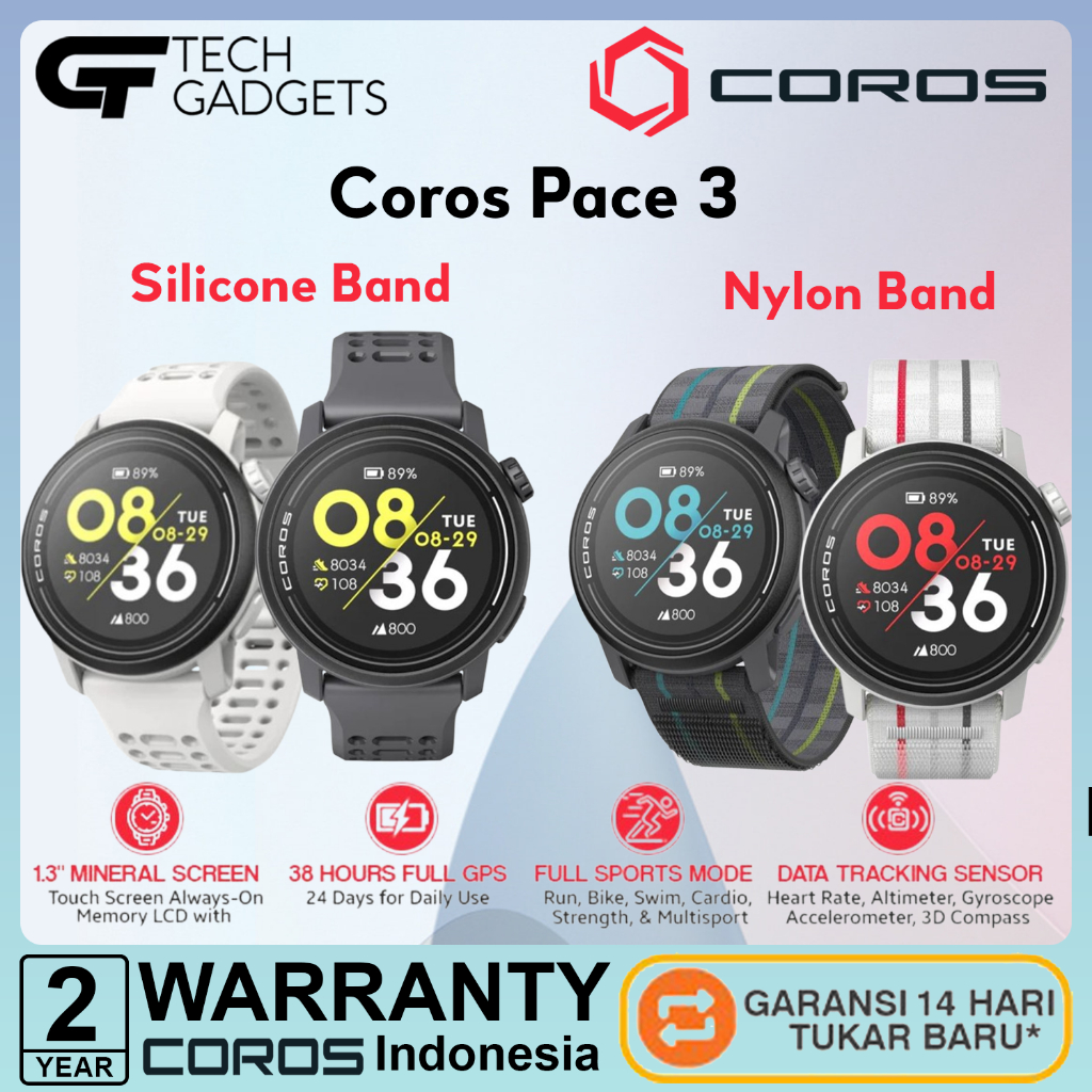 COROS PACE 3 Premium GPS Sport Watch