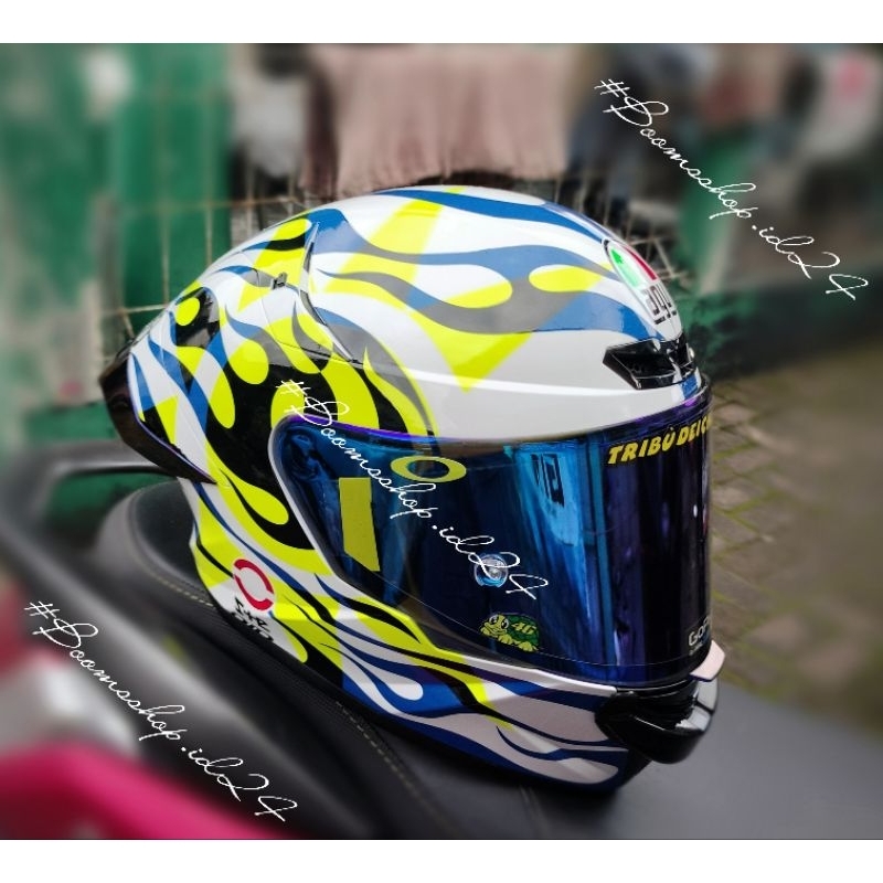 helm kyt tt course repaint livery wintertest