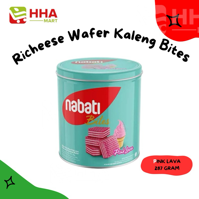 

Nabati Richeese Wafer Bites Kaleng Pink Lava 287 gram