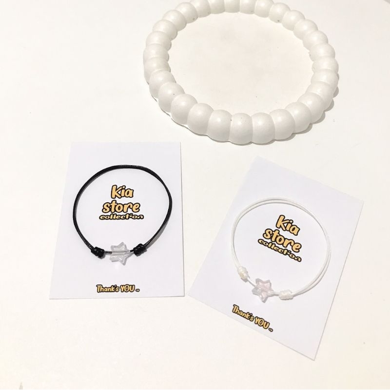 GELANG COUPLE BINTANG AB/GELANG COUPLE BINTANG TRANSPARAN/GELANG PERSAHABATAN