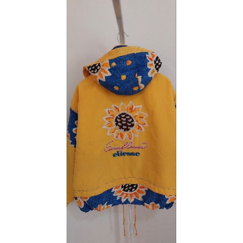 Jacket Vintage Racing Ski Sun Flower Full Print By Ellesse