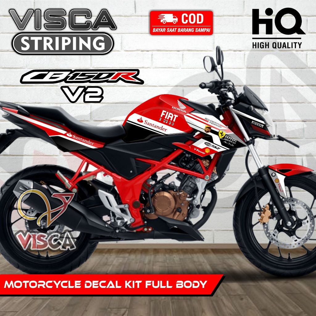 Decal CB 150 R V2 Full Body - Stiker Motor CB150R New Full Body - Dekal CB 150 R V2 - Striping CB150