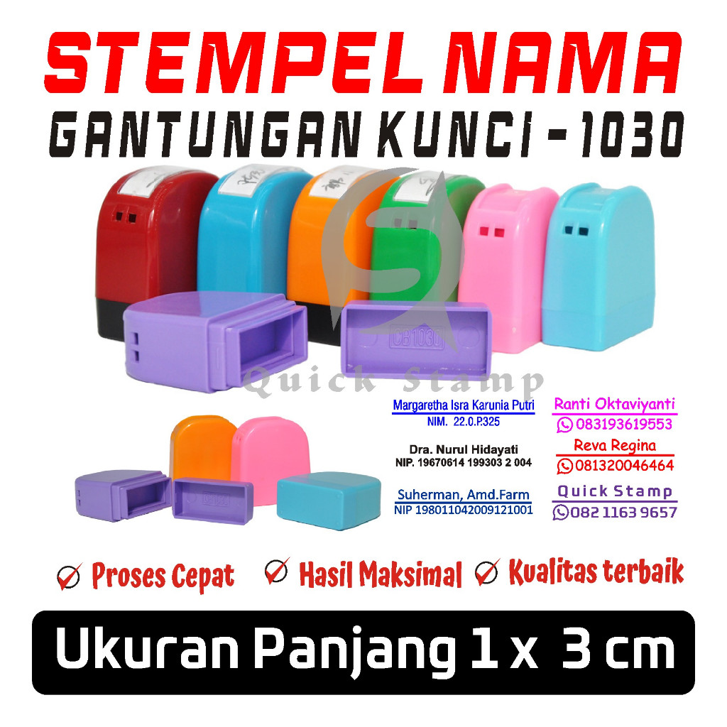 

STEMPEL NAMA DOKTER Gantungan Kunci 1030