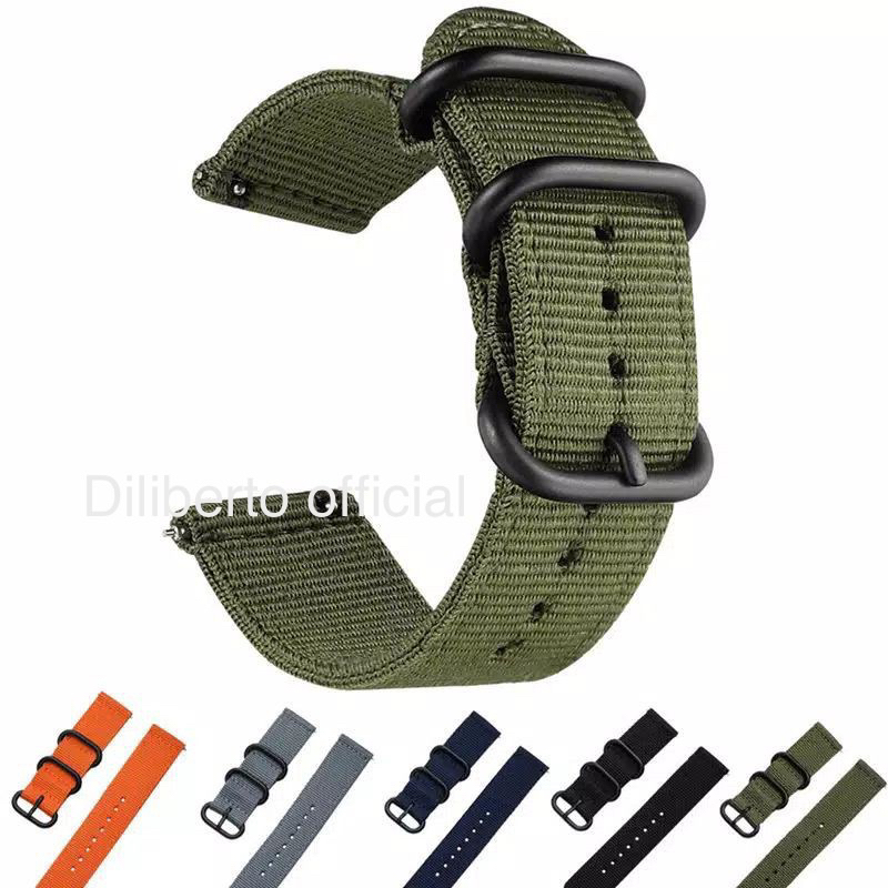 DKV 20mm Tali Jam Tangan Seiko Presage 38.5mm SRPE45 SRPE47 - Strap Nilon Pria Army Style universal