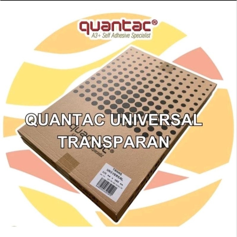 

QUANTAC Sticker Transparant A3+ " Minimal Pembelian 100 Lembar