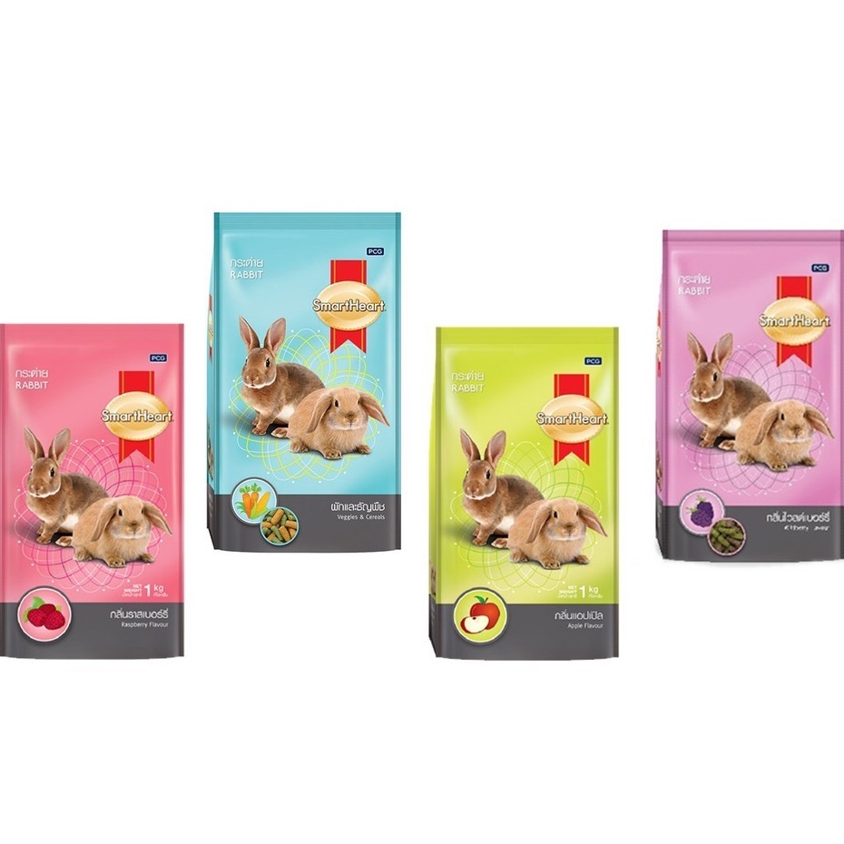 Makanan Kelinci Smart Heart 1kg Freshpack Adult & Junior Makanan Kelinci Rabbit | Pakan Kelinci Smar