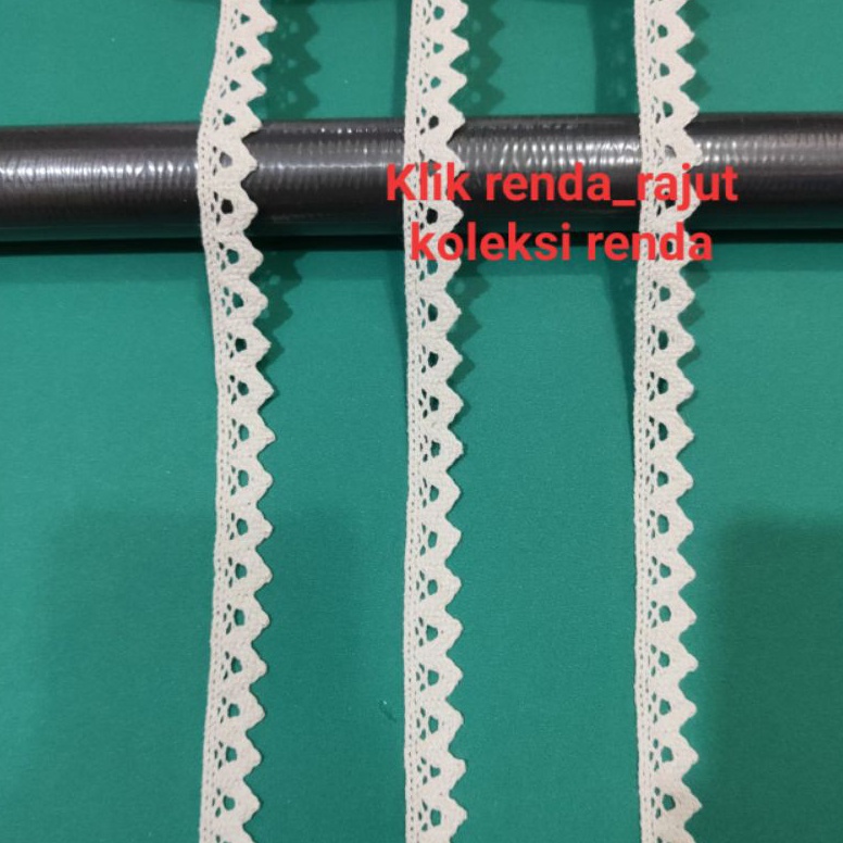Langsung Kirim RENDA RAJUT LEBAR 15CM RENDA KAIT LEBAR 15CM ISI 2YARD