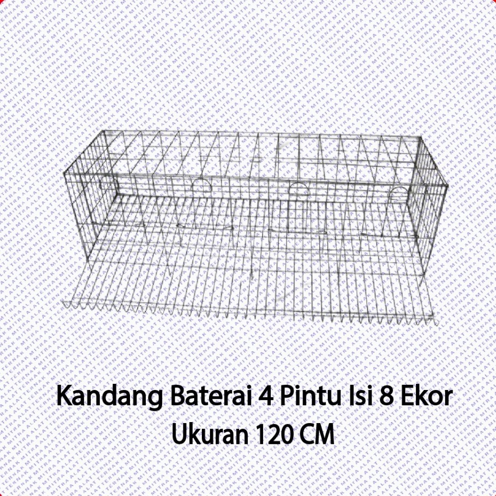 Booming Kandang Kawat Ayam Petelur 4 Pintu isi 8 Ekor