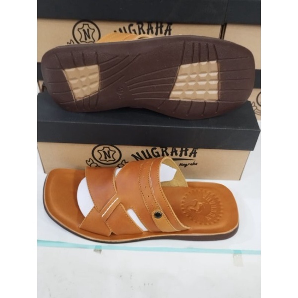 SANDAL KULIT PRIA KOKOP SILANG KULIT SAPI ASLI