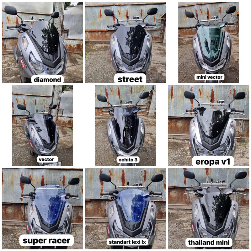 windshield yamaha lexi 2024 visor lexi flyscreen lexy tameng depan visor lexi