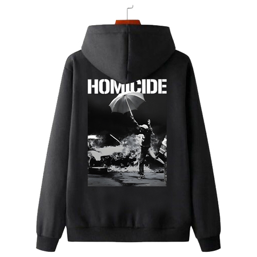 Sweater Hoodie Homicide Band Hoodie Bahan Cotton Fleece | Jumper & Zipper