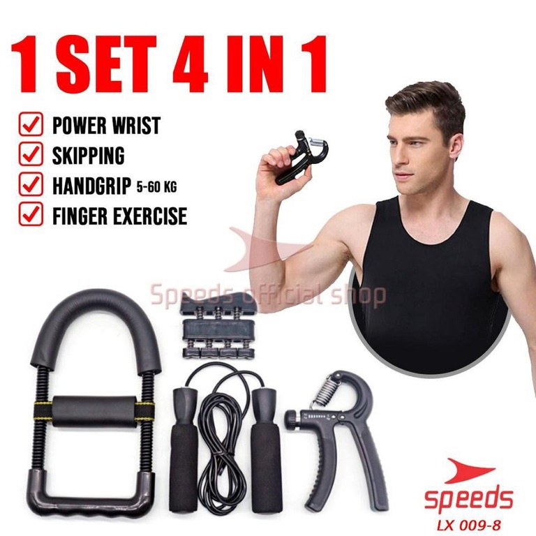 Harga Termurah SPEEDS Alat Fitness Set Power Wrist Handgrip 4inkipping Finger Exercise Alat Fitness 