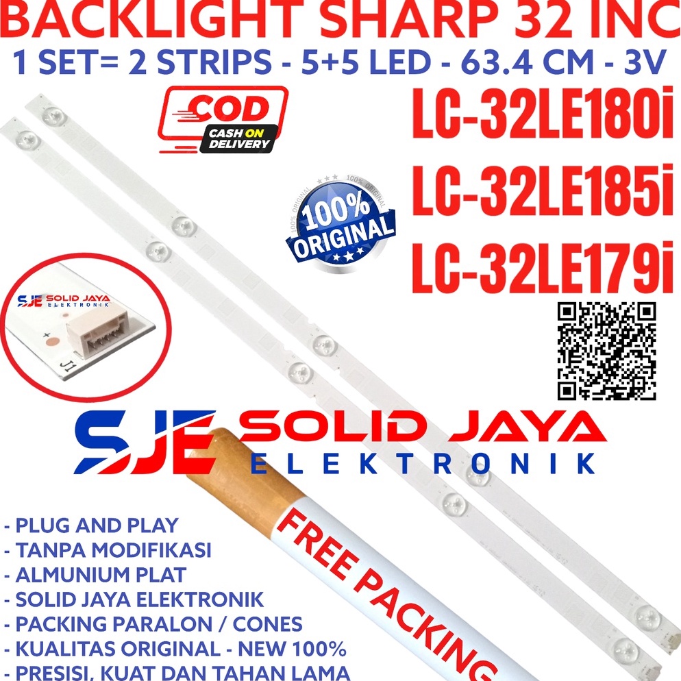 CHEKOUT BACKLIGHT TV LED SHARP 32 INC LC 32LE18 32LE185 32LE179 32LE18I 32LE185I 32LE179I LC32LE18i 