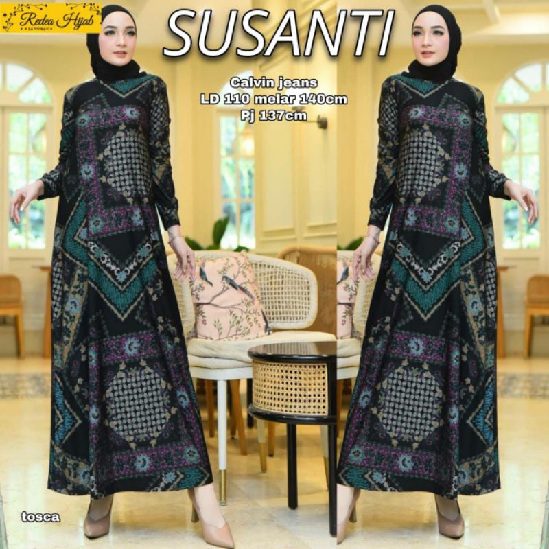 SUSANTI GAMIS JUMBO DRESS CALVIN JEANS REDEA